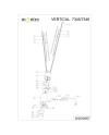 VERTICAL * PIE SALON LED BLANCO